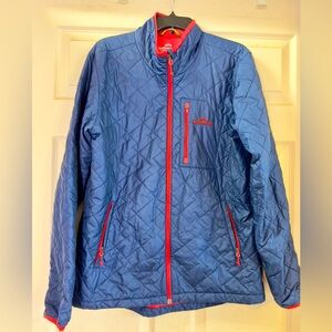 Kathmandu Men's InsoLite Blue Red Performance Hiking Puffer Quilt Jacket Size‎ L
